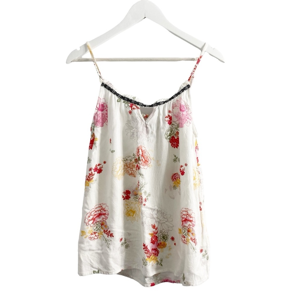 Mudd Junior’s Medium Spaghetti Strap Tank Flowy Floral Y2K Festival Boho